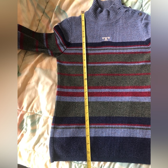 Tory Burch striped turtleneck sweater, size S - Picture 9 of 12